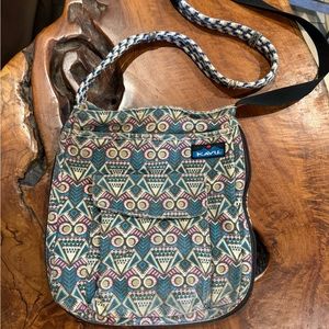 Kavu Aztec Owl Crossbody Rope Purse